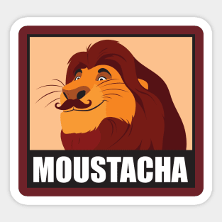 Moustacha Sticker